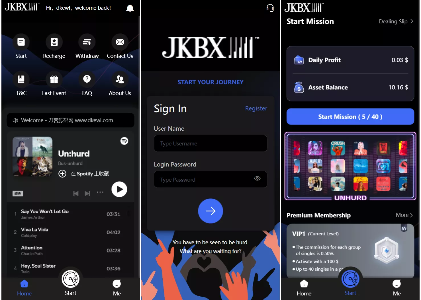 JKBX海外音乐抢单系统源码 Thinkphp框架 附教程 - 轻创社
