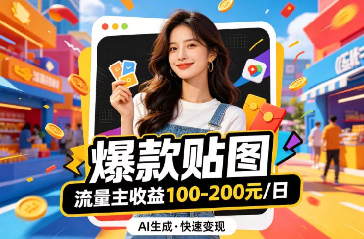 借助AI生成爆款贴图做公众流量主，当日收益100-200 - 轻创社