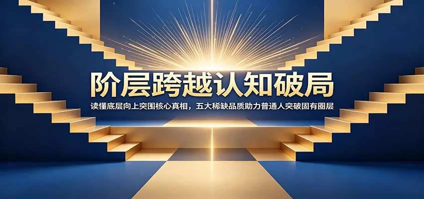 阶层跨越认知破局：读懂底层向上突围核心真相，五大稀缺品质助力普通人突破固有圈层 - 轻创社