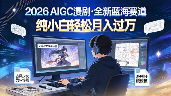 2026年全新蓝海赛道，纯小白轻松月入过万 - 轻创社