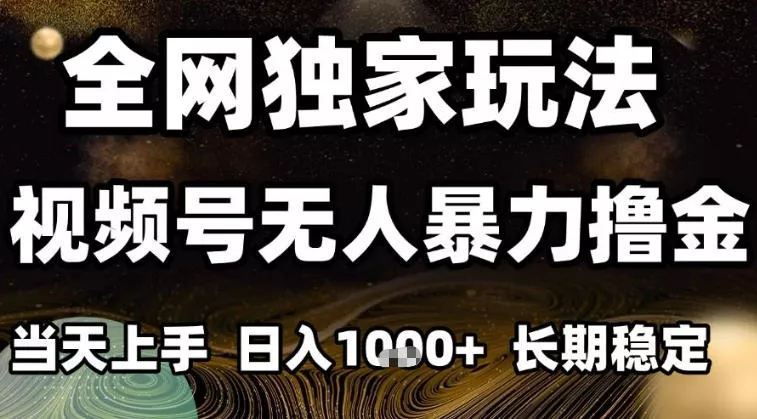 年底最新独家视频号无人直播撸礼物，小白也能轻松日入1k+，长期稳定，可批量复制【揭秘】 - 轻创社