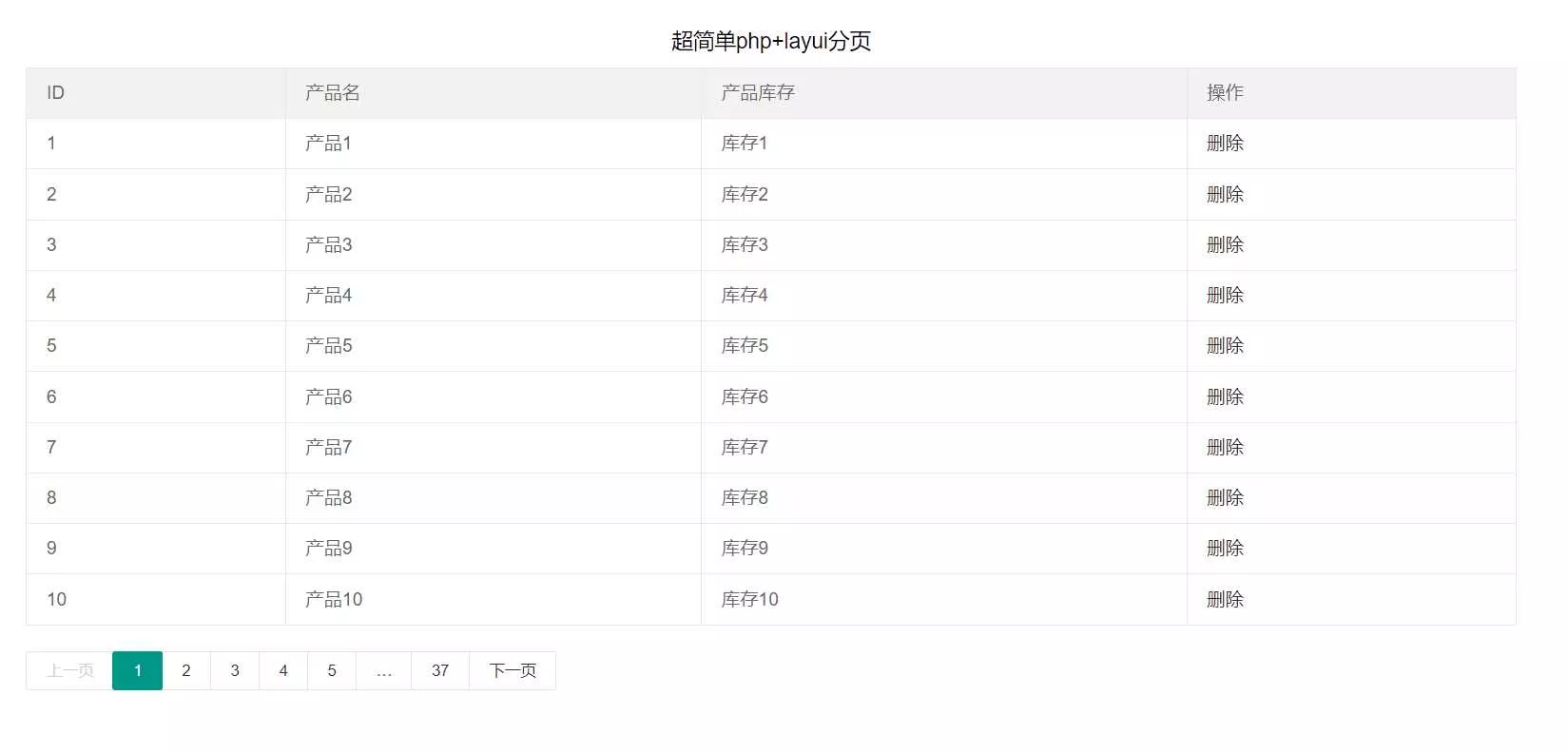 php7+layui超简单分页 - 轻创社