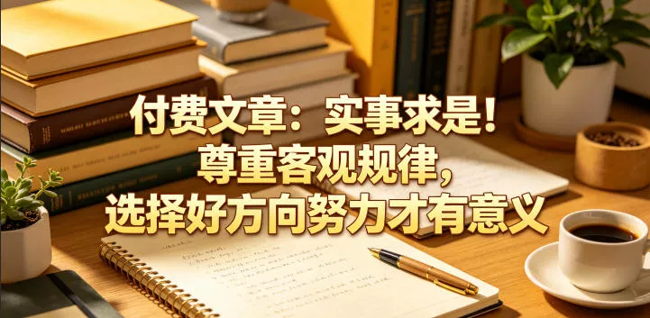 付费文章:实事求是!尊重客观规律,选择好方向努力才有意义 付费文章:实事求是!尊重客观规律,选择好方向努力才有意义